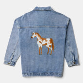Veste Denim pour Cheval de peinture autochtone (Verso)