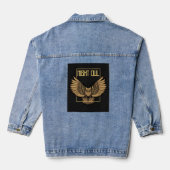 Veste Denim pour hibou de nuit simple (Verso)