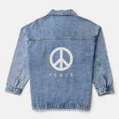 Veste denim pour symbole de paix personnalisée pou (Verso)