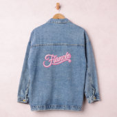 Veste Denim rose/blanc fiancée (Hangar)