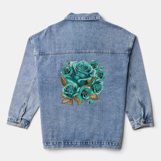Veste Denim Turquoise vintage (Verso)
