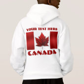 Veste drapeau du Canada Sweat - shirts à capuche d (Dos)