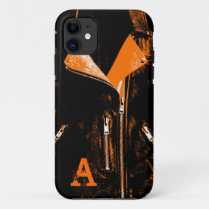 Veste en cuir Orange iPhone 5 coque