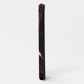 Veste en cuir rose monogramme iPhone 5 coque (Dos/Gauche)