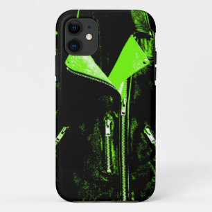 Veste en cuir vert iPhone 5 coque
