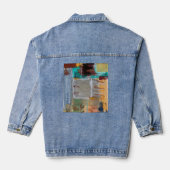 Veste en denim avec art abstrait (Verso)