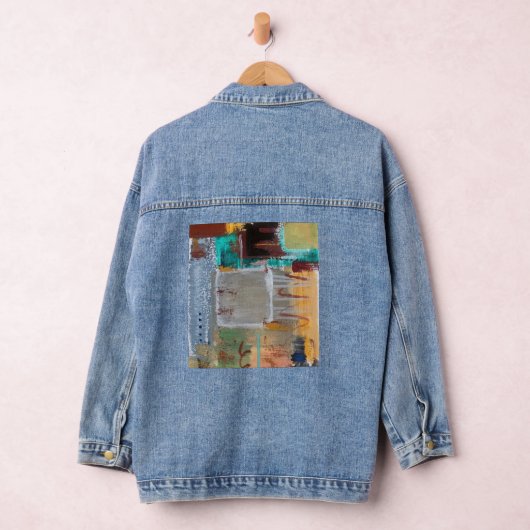 Veste en denim avec art abstrait (Hangar)