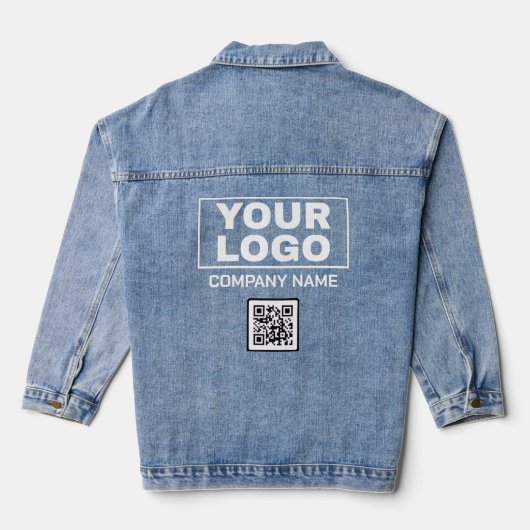 Veste en Denim avec nom et logo de la société (Verso)