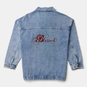 Veste en Denim Bénie (Rouge) (Verso)