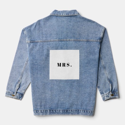 Veste en denim de mariage (Verso)