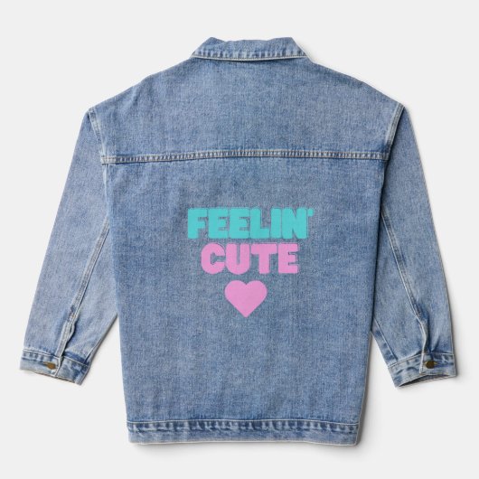 Veste en denim Feeling Cute (Verso)