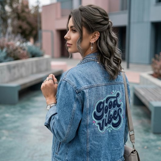 Veste en denim Good Vibes