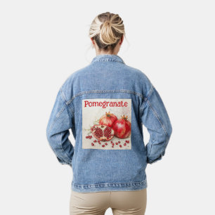 Veste en denim grenade