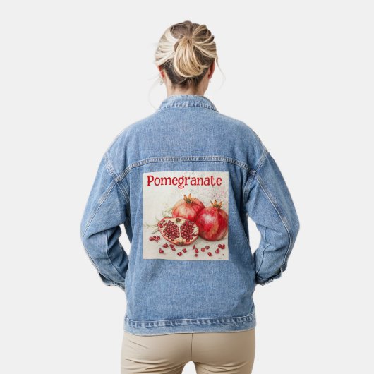 Veste en denim grenade (Modèle)