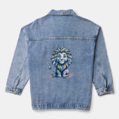 Veste en denim - Lion mignon Étoile de David (Verso)