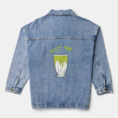 Veste en denim matcha (Verso)