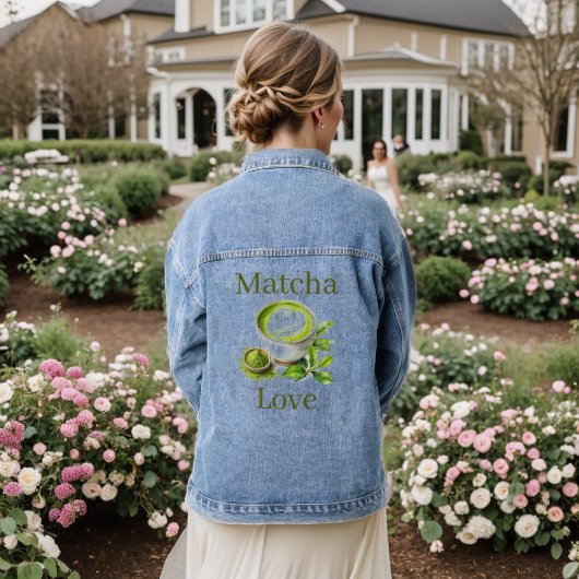 Veste en denim matcha (Mariage Retour)