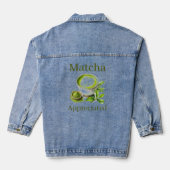 Veste en denim matcha (Verso)