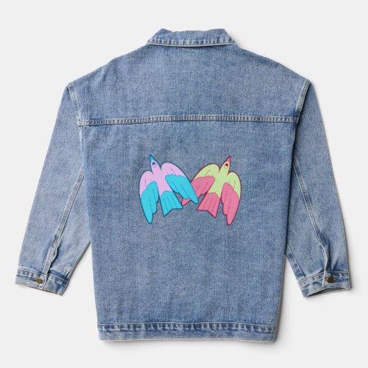 Veste en denim pour femmes – Conception numérique (Verso)