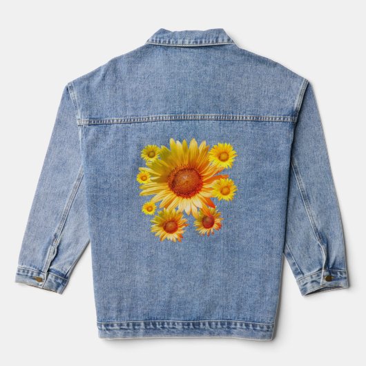 Veste en denim tournesol (Verso)