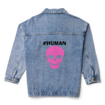 Veste en jean à manches longues pour femme #HUMAN