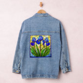 Veste en jean Artisan Blue Iris vitrail (Hangar)