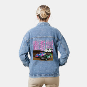 Veste en jean avec photo de conducteur personnalis