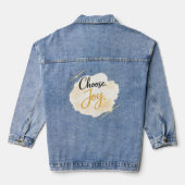 Veste en jean « Choose Joy » (Verso)