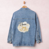 Veste en jean « Choose Joy » (Hangar)