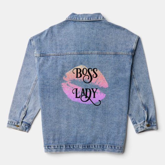 Veste en jean de patronne (Verso)