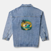 Veste en jean décorative Paradis du marin (Verso)