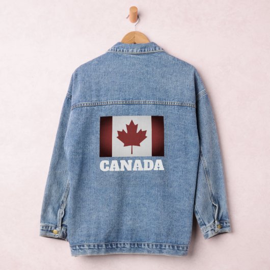 Veste en jean Denim avec drapeau canadien vintage (Hangar)