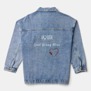 Veste en jean esthétique décontractée
