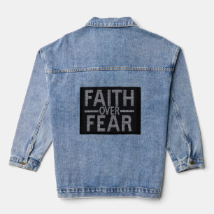 Veste en jean Faith Over Fear