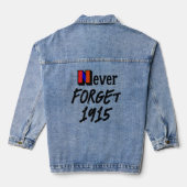 Veste en jean Never Forget 1915 (Verso)