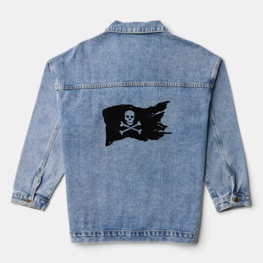 Veste en jean PAIRATE DRAPEAU Denim (Verso)