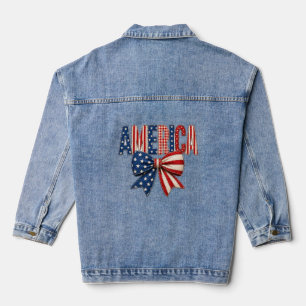 Veste en jean Patriotic America
