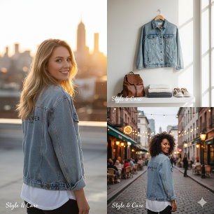 Veste en jean personnalisée inspirée de SHE modern