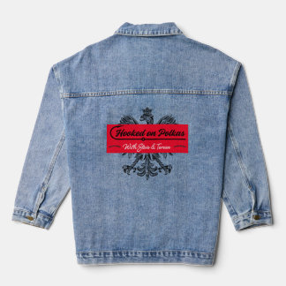 Veste en jean pour femme Logo Hooked on Polkas
