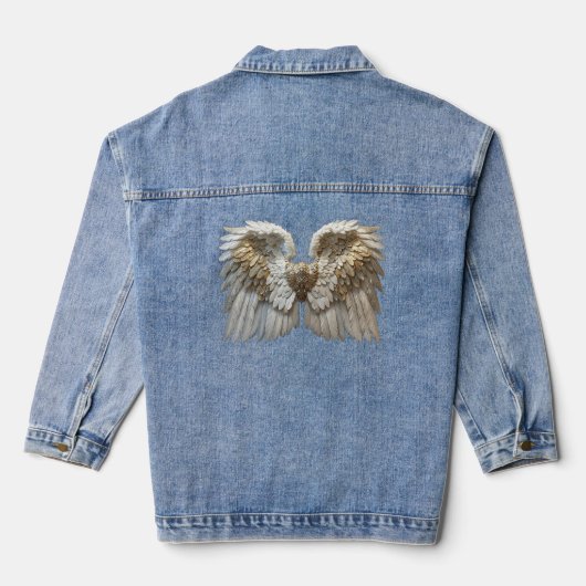 Veste en jean “Protégé par les anges” (Verso)