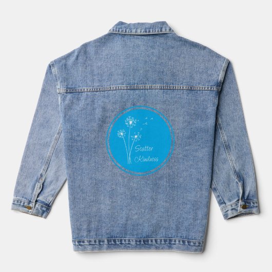 Veste en jean Scatter Kindness (Verso)