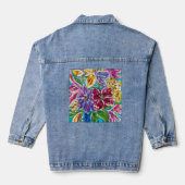 Veste Floral Jeans (Verso)