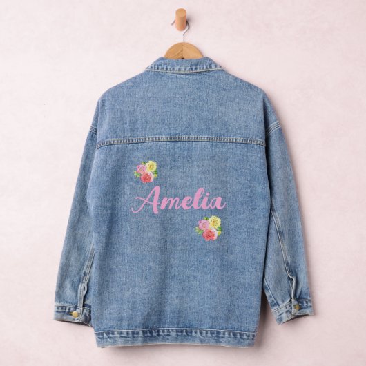 Veste Floral Monogram Denim (Hangar)