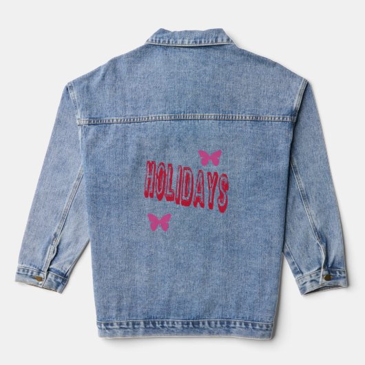 Veste imprimée graphique "Vacances" pour femmes |  (Verso)