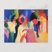 Veste Jaune femme August Macke Carte postale (Devant)