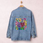 Veste Jeans nuptiale florale (Hangar)