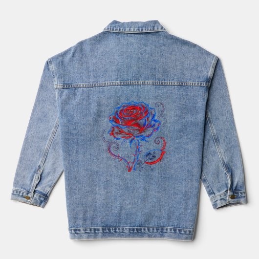 Veste Neon Rouge Bleu Rose Glow (Verso)