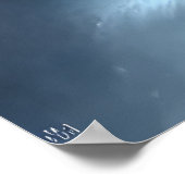 Veste noire dans la neige | AI Art Poster (Coin)