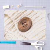 Vesten trui gebreide knoop bruine crème tissuepapier (Craft)