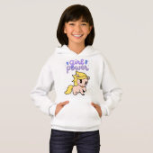Vestes à capuche Power pour filles mignonnes (Devant entier)